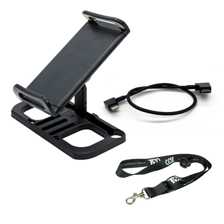 Drone Remote Controller Holder Tablet Extended Bracket Clip With Lanyard & 8 Pin Line - Holder Series by buy2fix | Online Shopping UK | buy2fix