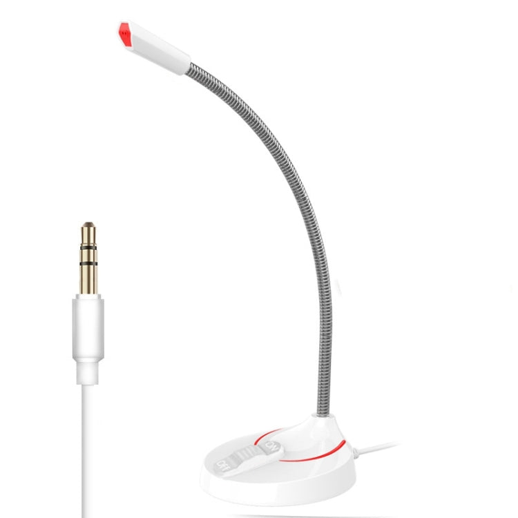 F12 Metal Hose Meeting Desktop Microphone, Spec: 3.5 Version (White) - Microphone by buy2fix | Online Shopping UK | buy2fix