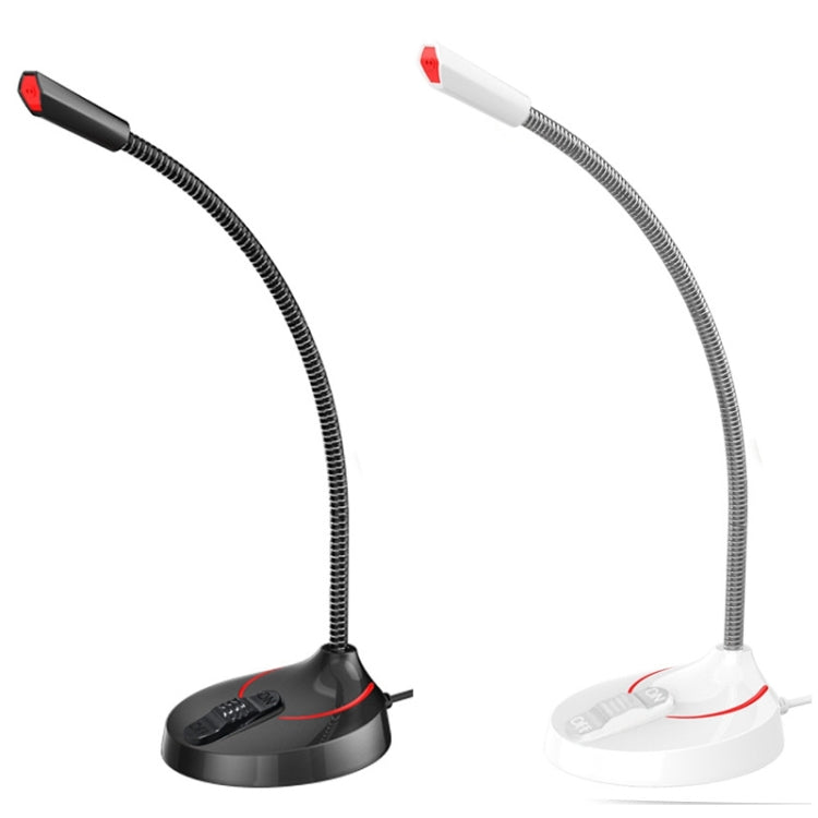 F12 Metal Hose Meeting Desktop Microphone, Spec: 3.5 Version (White) - Microphone by buy2fix | Online Shopping UK | buy2fix