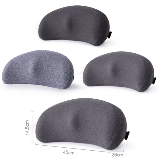 Memory Foam Car Lumbar Cushion Driving Seat Cushion(Dark Gray) by buy2fix