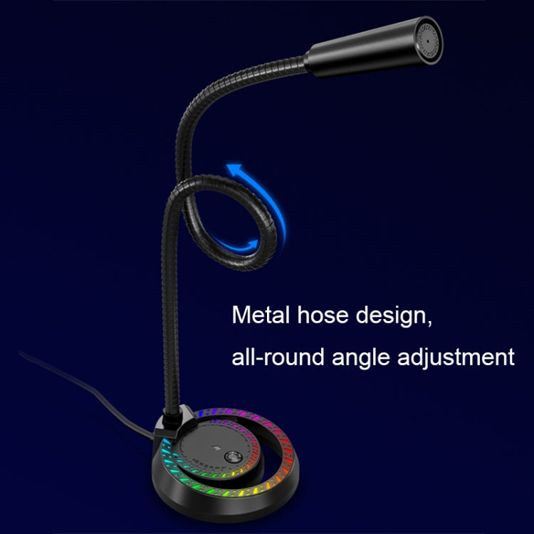 RGB Lighting Effect Computer Desktop Microphone(F3) - Microphone by buy2fix | Online Shopping UK | buy2fix