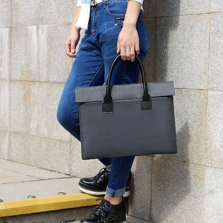 ST04 Waterproof Portable Laptop Case, Size: 14.1-15.4 inches(Navy Blue) by buy2fix