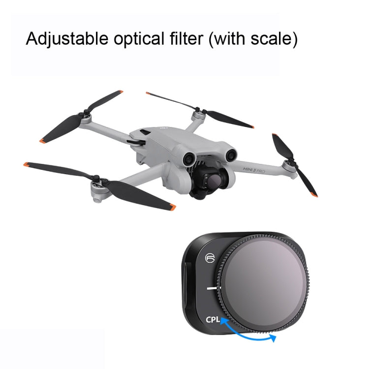 RCSTQ Aluminum Alloy Adjustable Filter Accessories for DJI Mini 3 Pro,Style: ND16 - Other by RCSTQ | Online Shopping UK | buy2fix