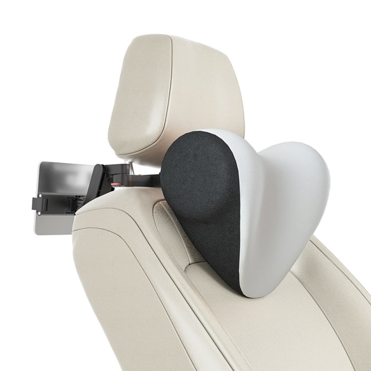 A09 Car Seat Headrest Memory Foam Comfortable Neck Pillow, Style: With Stand (White) - Seat Accessories by buy2fix | Online Shopping UK | buy2fix