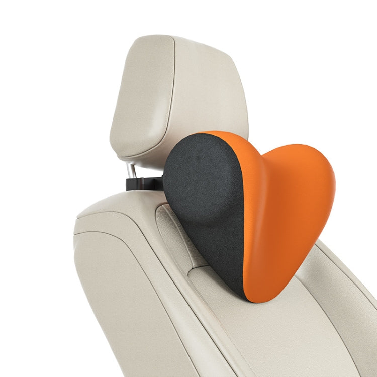 A09 Car Seat Headrest Memory Foam Comfortable Neck Pillow, Style: Without Stand (Orange) - Seat Accessories by buy2fix | Online Shopping UK | buy2fix