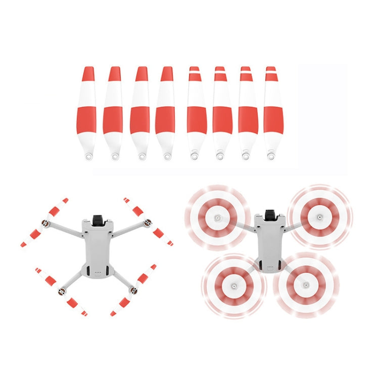 8 PCS 6030F Double Sided Colorful Low Noise Wing Propellers For DJI Mini 3 Pro, Color: White Red - DIY Propeller by buy2fix | Online Shopping UK | buy2fix
