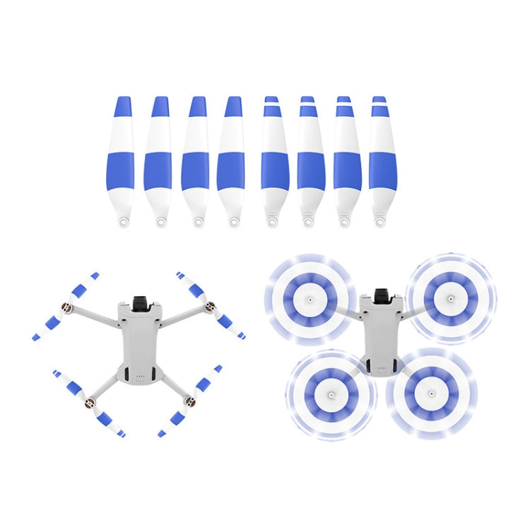 8 PCS 6030F Double Sided Colorful Low Noise Wing Propellers For DJI Mini 3 Pro, Color: White Blue - DIY Propeller by buy2fix | Online Shopping UK | buy2fix