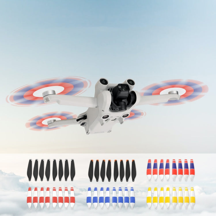8 PCS 6030F Double Sided Colorful Low Noise Wing Propellers For DJI Mini 3 Pro, Color: White Yellow - DIY Propeller by buy2fix | Online Shopping UK | buy2fix