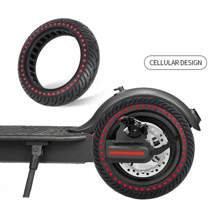8.5 inch Color Dot Honeycomb Tire for Xiaomi Mijia M365/M365 Pro/1S(Red) - Accessories & Parts by buy2fix | Online Shopping UK | buy2fix