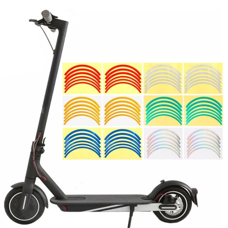 2 Sets Wheel Hub Protective Sticker For Scooter Bicycle Electric Vehicle(Blue) - Accessories & Parts by buy2fix | Online Shopping UK | buy2fix