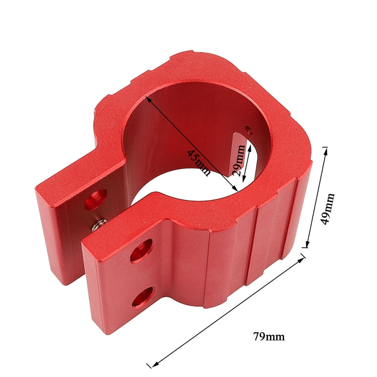 Folding Clamp For ZERO 8X 10X 11X SPEEDUAL Dualtron DT3 Thunder Electric Scooter With Pad Red - Accessories & Parts by buy2fix | Online Shopping UK | buy2fix