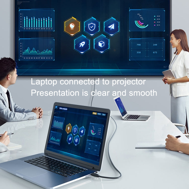 DTECH HDMI 2.0 HD Connection Cable 4K 60Hz Computer TV Connection Cable, Length: 1m by DTECH