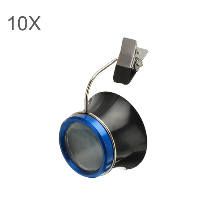 10X Clip On Eyeglass Magnifier Watch Repair Tool Loupes Magnifying Lens - Glasses Style by buy2fix | Online Shopping UK | buy2fix