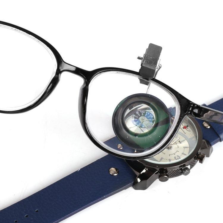 10X Clip On Eyeglass Magnifier Watch Repair Tool Loupes Magnifying Lens - Glasses Style by buy2fix | Online Shopping UK | buy2fix