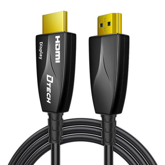 DTECH HDMI 2.0 Version Fiber Optical Line 4K 60Hz Large Screen TV Engineering Wiring, Length: 5m by DTECH
