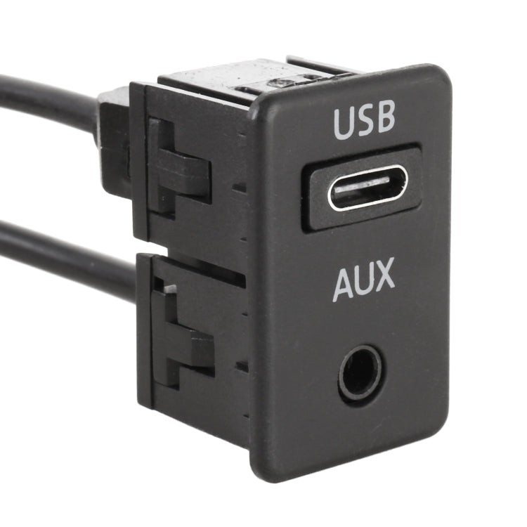 Car Universal Modified Type-C+AUX Interface Charging Use Extension Seat - DIY Cables by buy2fix | Online Shopping UK | buy2fix