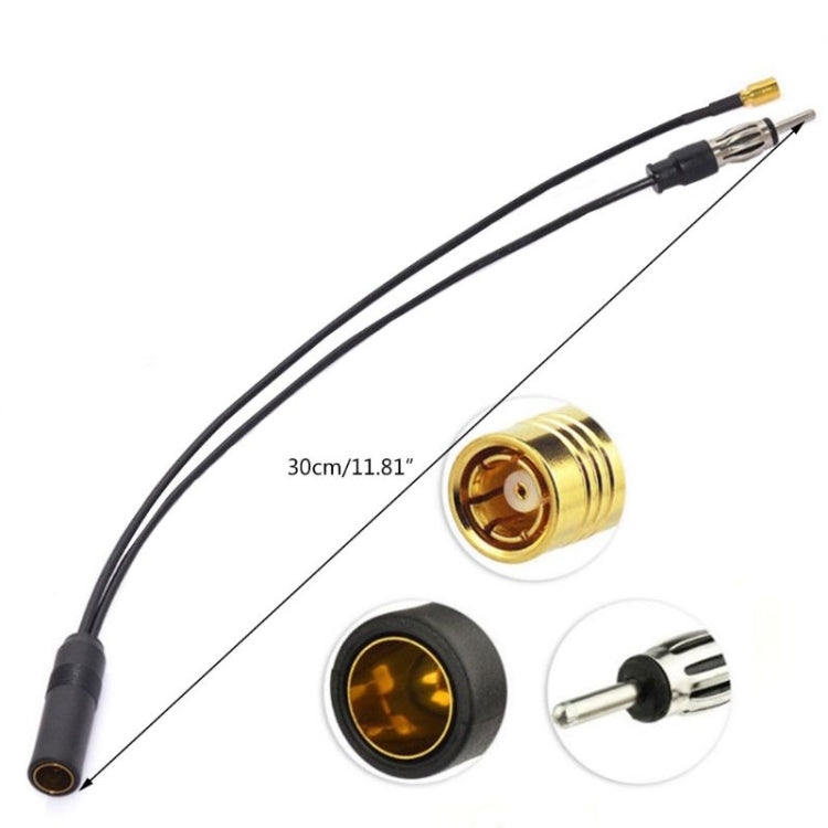 30cm Car Universal DAB+FM Antenna Adapter Cable - Aerials by buy2fix | Online Shopping UK | buy2fix