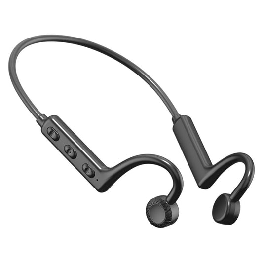 KS-19 Bluetooth Headset Sound Conducting Hanging Neck Business Headphones(Black) by buy2fix