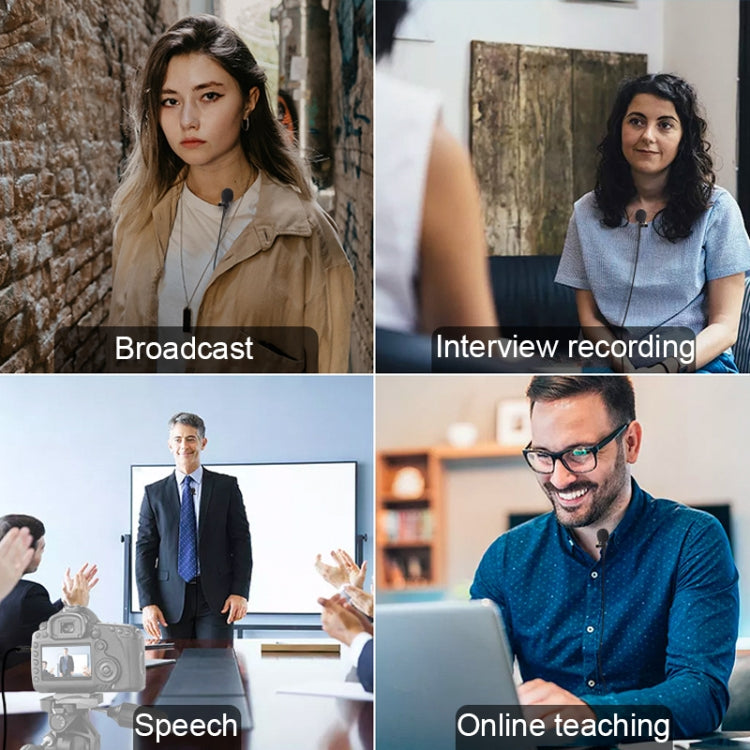 SYNCO S8 Lavalier Live Wired Microphone, Spec: Black by SYNCO