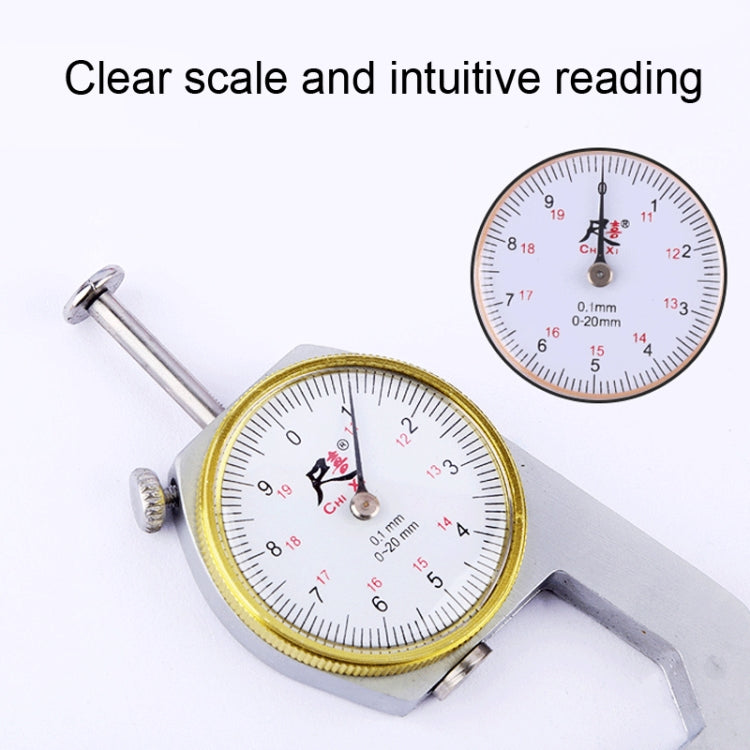 CHIXI Handheld Thickness Gauge Paper Thickness Gauge, Specification: Mid-range 0-10mm Pointed Head - Coating Thickness Gauge by buy2fix | Online Shopping UK | buy2fix