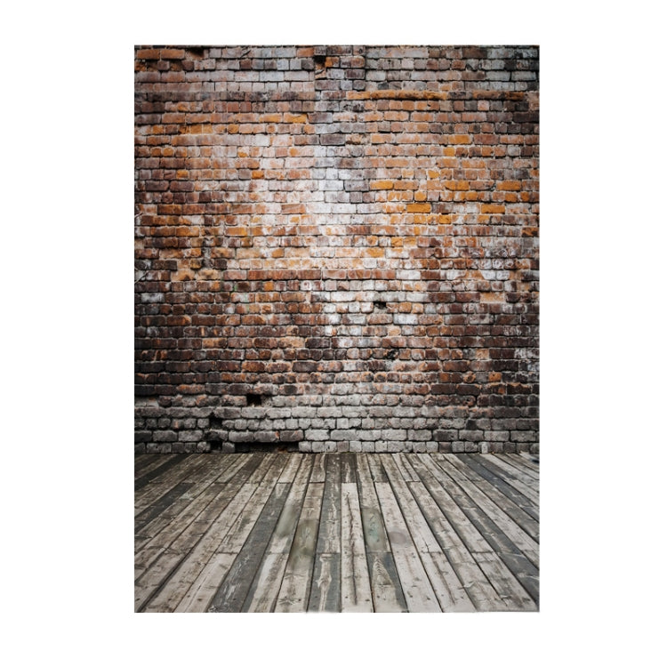 2.1m X 1.5m Brick Wall And Wooden Floor Photography Background - Brick Wall by buy2fix | Online Shopping UK | buy2fix
