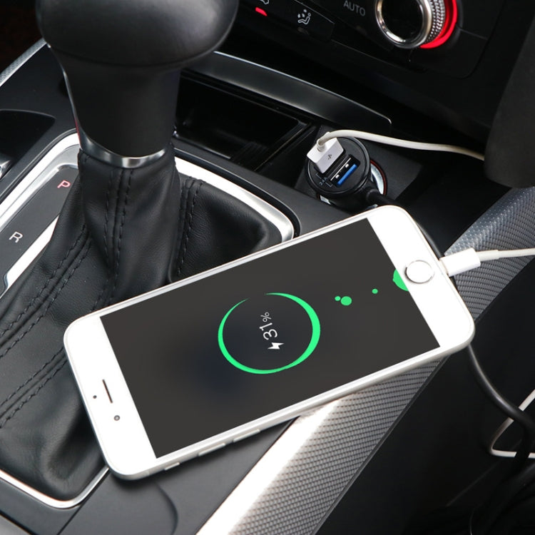 2PCS QC3.0 Four Ports Fast 5V 8A Car Charger Back Seat Charger(Black) - Car Charger by buy2fix | Online Shopping UK | buy2fix