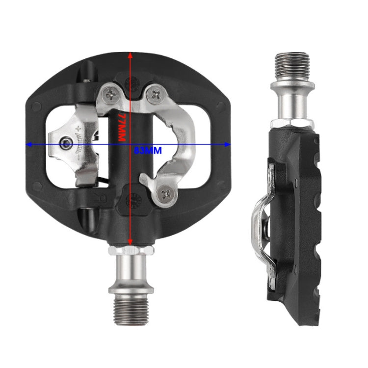 WEST BIKING Mountain Bike Aluminum Alloy Bearing Single-sided Self-locking Pedal(Black) - Pedals by WEST BIKING | Online Shopping UK | buy2fix