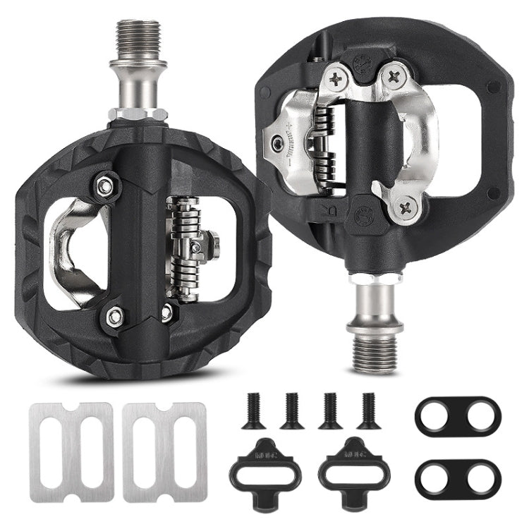 WEST BIKING Mountain Bike Aluminum Alloy Bearing Single-sided Self-locking Pedal(Black) - Pedals by WEST BIKING | Online Shopping UK | buy2fix
