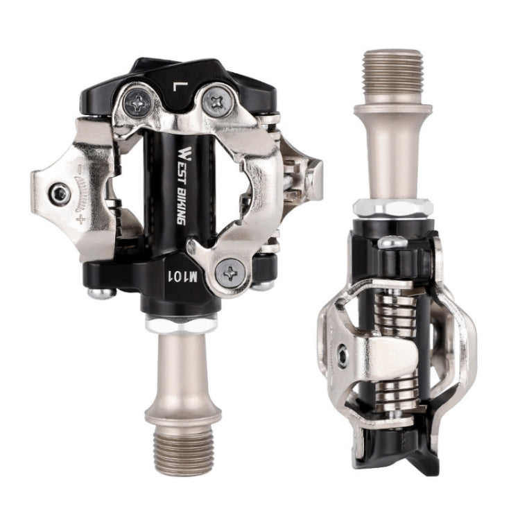 WEST BIKING Mountain Bike Self-locking Bearing Lock Pedal Riding Accessories(Black) - Pedals by WEST BIKING | Online Shopping UK | buy2fix