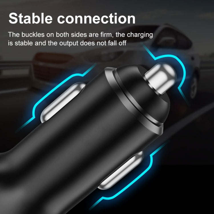 PD+2.4A Dual USB Car Charger, Style: 3 Ports (Black) - Car Charger by buy2fix | Online Shopping UK | buy2fix