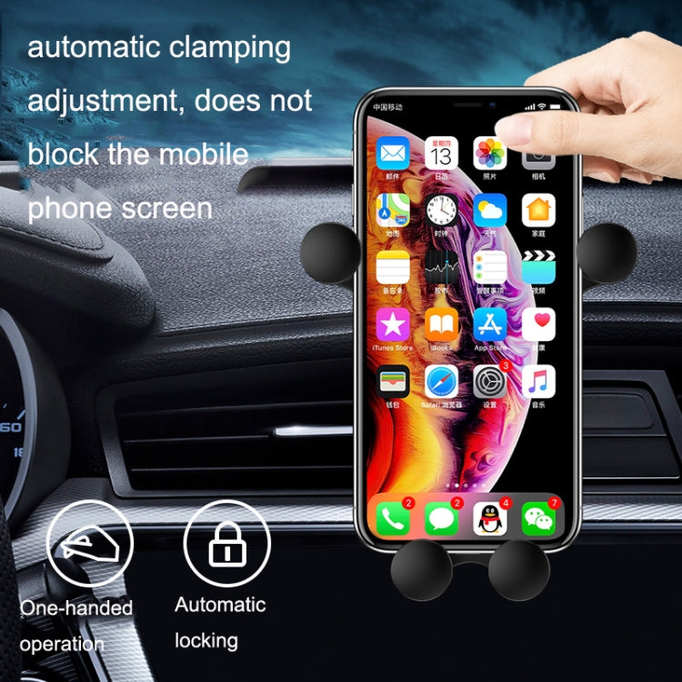 2PCS JQ006 Snap Universal Rotating Car Air Outlet Phone Holder(Dark Black) by buy2fix