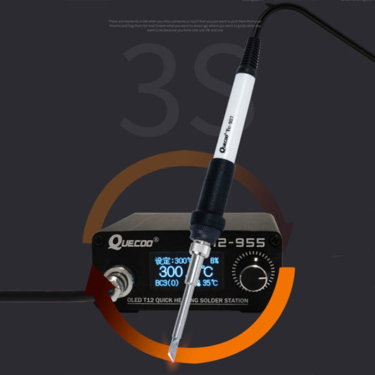 QUECOO 1.3-inch Screen Constant Temperature Soldering Iron, Set: EU Plug (955+907) by QUECOO