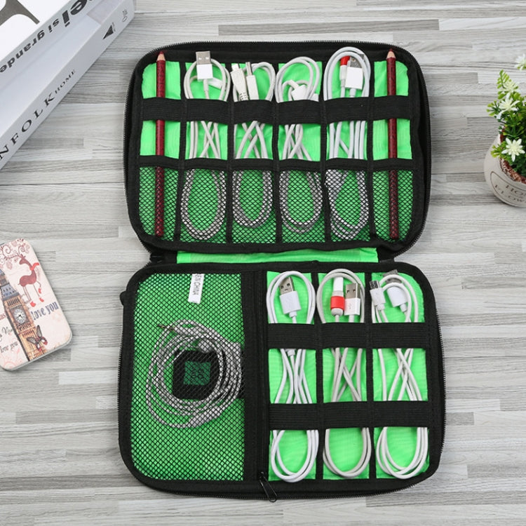 Multifunctional Portable Mobile Phone Digital Accessories U Disk Storage Bag, Color: Green by buy2fix