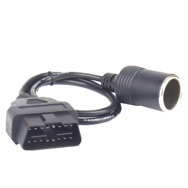 Car OBD To Cigarette Lighter Female Seat Driving Recorder Power Cord 60cm - Cigar Socket by buy2fix | Online Shopping UK | buy2fix
