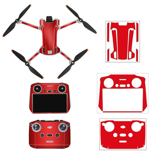 Sunnylife Drone+Remote Control Protective Sticker For DJI Mini 3 Pro RC Version(Aurora Red) - Stickers by Sunnylife | Online Shopping UK | buy2fix