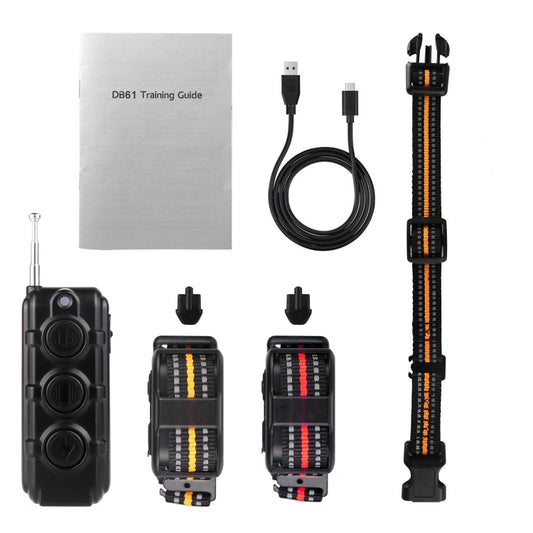 Electronic Dog Trainer Rechargeable Pet Remote Control Bark Stopper, Specification: 1 Drag 1 Orange by buy2fix