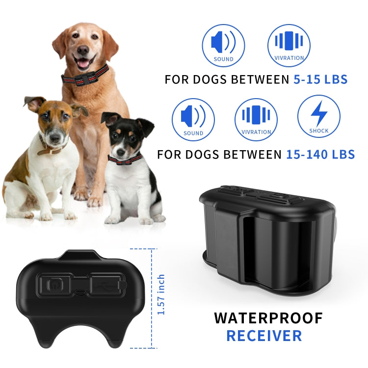 Electronic Dog Trainer Rechargeable Pet Remote Control Bark Stopper, Specification: 1 Drag 1 Orange - Training Aids by buy2fix | Online Shopping UK | buy2fix