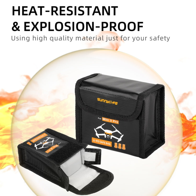 Sunnylife Battery Explosion-proof Bag Storage Bag for DJI Mini 3 Pro,Size: Can Hold 2 Batteries - Carry Cases & Bags by Sunnylife | Online Shopping UK | buy2fix