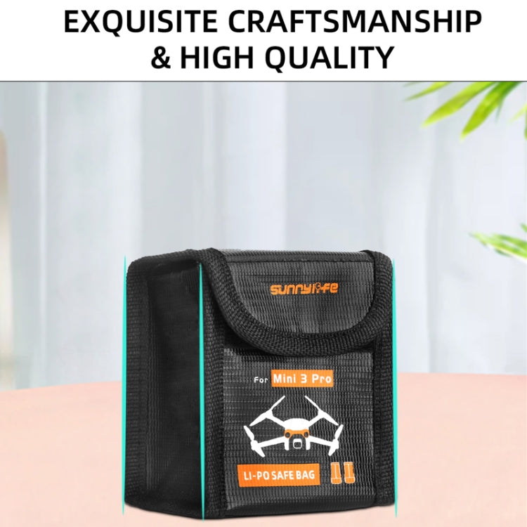 Sunnylife Battery Explosion-proof Bag Storage Bag for DJI Mini 3 Pro,Size: Can Hold 2 Batteries by Sunnylife