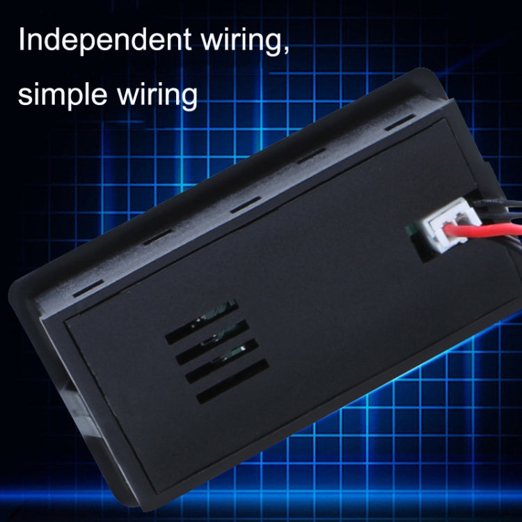 Two-Line Digital Display DC Voltmeter Lead-Acid Lithium Battery Charge Meter, Color: White - Current & Voltage Tester by buy2fix | Online Shopping UK | buy2fix