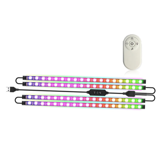 SKS-JZ-10 Symphony Car USB Foot Atmosphere Light(76 Lights) by buy2fix