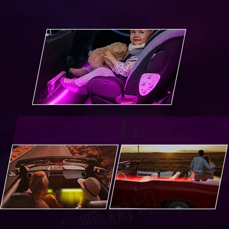 SKS-JZ-10 Symphony Car USB Foot Atmosphere Light(76 Lights) by buy2fix