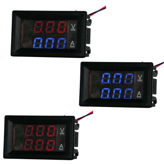 Dual-Display Voltage Current Meter Digital DC Voltage Meter, Specification: 10A (Red) by buy2fix