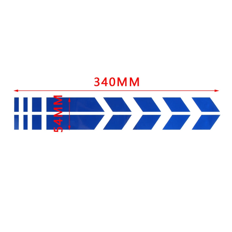 10 PCS Car Stripe Reflective Sticker Motorcycle Fender Arrow Stickers(Red) - Decorative Sticker by buy2fix | Online Shopping UK | buy2fix