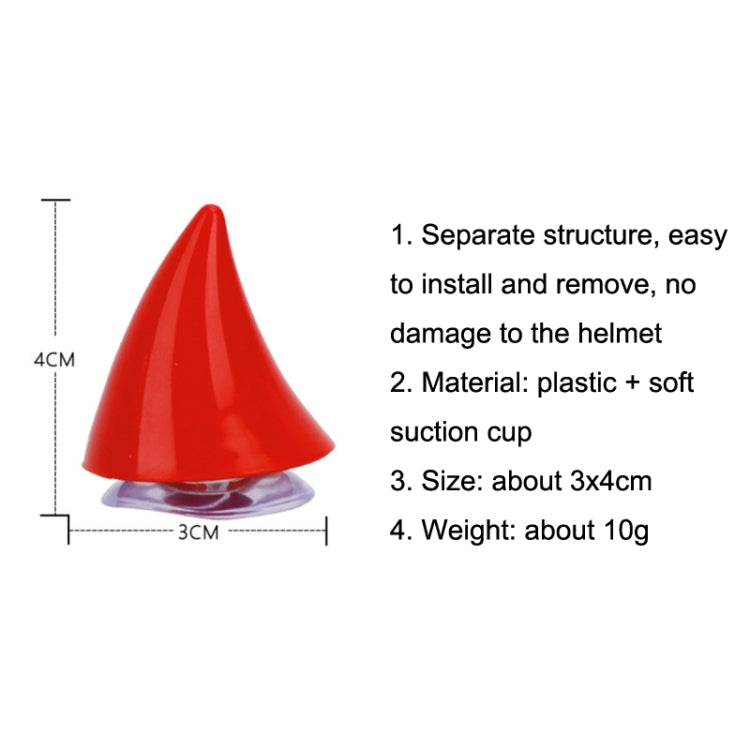 2pcs /Pair Motorcycle Helmet Devil Sucker Decoration, Style: Wing (Red) - Ornamental Parts by buy2fix | Online Shopping UK | buy2fix