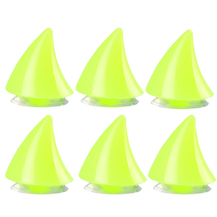 2pcs /Pair Motorcycle Helmet Devil Sucker Decoration, Style: Small Horns (Fluorescent Green) - Ornamental Parts by buy2fix | Online Shopping UK | buy2fix