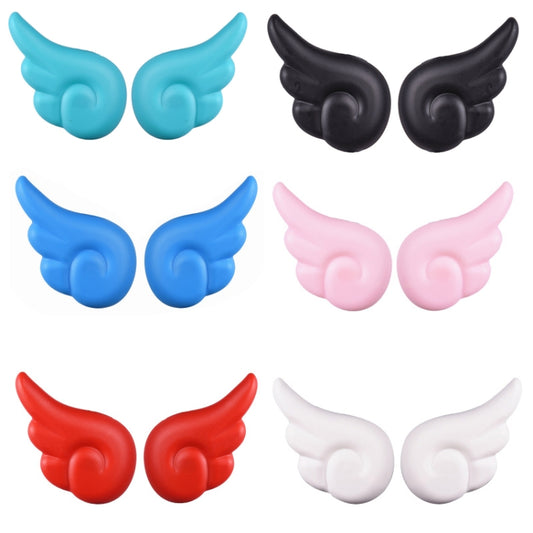 2 Pairs Motorcycle Helmet Angel Wings Decoration(Light Blue) by buy2fix