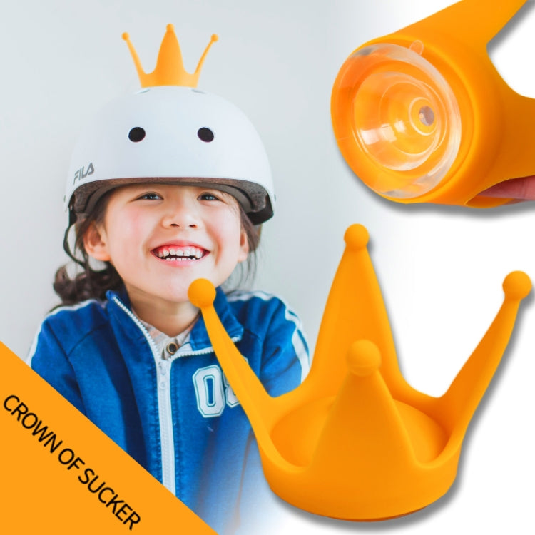 2PCS Motorcycle Crown Sucker Helmet Decoration(Peach Red) by buy2fix