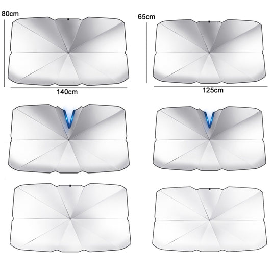 Car Windshield Telescopic Folding Thermal Insulation Parasol, Size: Large by buy2fix