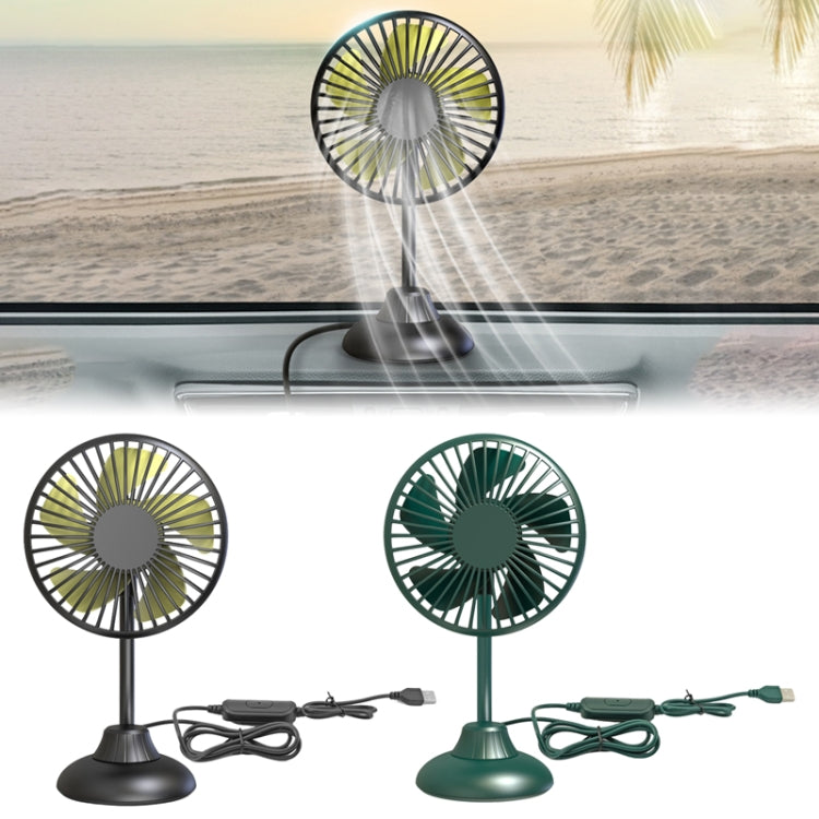 F502 Mini Hose Small Fan Car USB Fan(Green) - Heating & Fans by buy2fix | Online Shopping UK | buy2fix